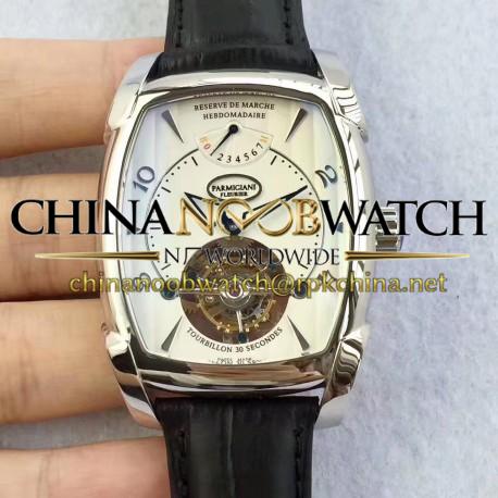 Replica Parmigiani Fleurier Kalpa Grande Tourbillon BM Stainless Steel White Dial Swiss Tourbillon