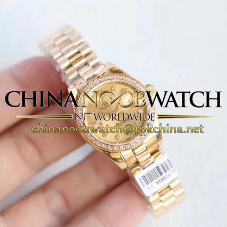 Replica Rolex Lady Datejust 28 279135RBR 28MM N Rose Gold & Diamonds Champagne Dial Swiss 2671