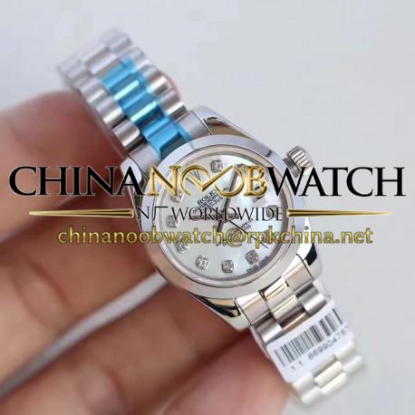 Replica Rolex Lady Datejust 28 279166 28MM N Stainless Steel Mother Of Pearl Dial Swiss 2671