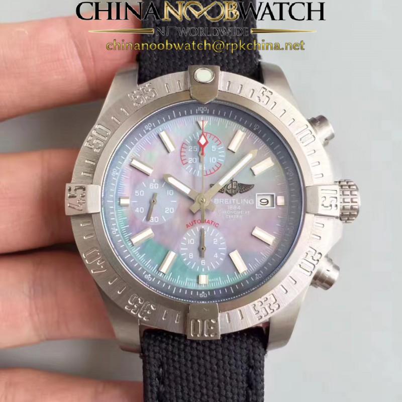 Replica Breitling Avenger Bandit E1338310/M534/253S/E20DSA.2 GF Titanium Mother Of Pearl Dial Swiss 7750